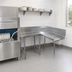 Thumbnail image #3 for Korner Left-Hand L-Shaped Corner Clean Dishtable, 107 Inch, 14 Gauge 304 Stainless Steel