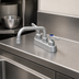 Thumbnail image #3 for T&S Brass Workboard Mixing Faucet, Deck Mount, 4-Inch Centers, 6-Inch Swing Nozzle, Cerama Quarter-Turn Cartridges