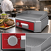 Thumbnail image #3 for BakeMax Mini Countertop Electric Ribbed Grill, Stainless Steel, 16-Inch, 208V