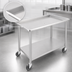 Thumbnail image #3 for John Boos Stainless Steel Sorting Table with Undershelf and Locking Casters, 60-7/8 x 30-3/8 Inches