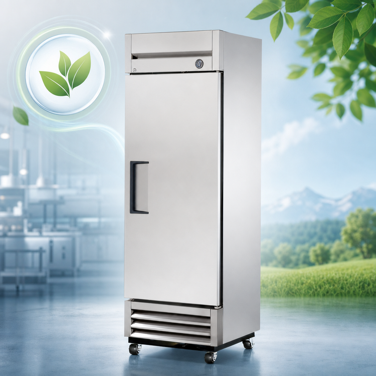 Product image #3 for True One-Section Reach-In Freezer with Solid Swing Door, -10°F, Stainless Steel Front