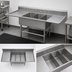 Thumbnail image #3 for John Boos Pro-Bowl 3-Compartment Platter Sink with Left and Right Drainboards