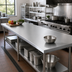 Thumbnail image #3 for John Boos 144-Inch x 25-Inch Stainless Steel Countertop, Flat No-Backsplash, 1-1/2-Inch Thick