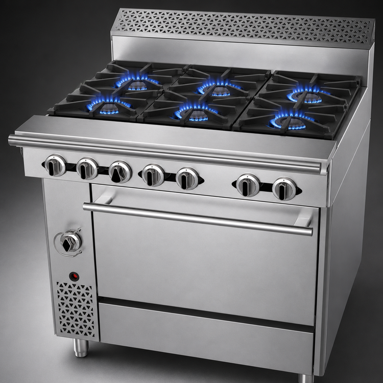 Product image #3 for Garland Cuisine 36-Inch Heavy Duty Natural Gas Range with 6 Open Burners and Standard Oven