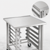 Thumbnail image #3 for Eagle Uni-Lok Mobile Stainless Steel Mixer Stand with Pan Rack Slides, 30 x 30 Inches