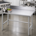 Thumbnail image #3 for Advance Tabco Stainless Steel Work Table with 5-Inch Backsplash, 120 x 36 Inches