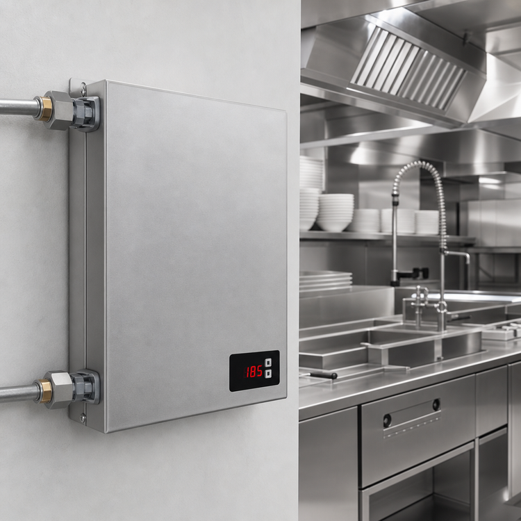 Product image #3 for Hubbell Electric Tankless Booster Heater, Wall-Mount, 54 kW, 240V, 3-Phase