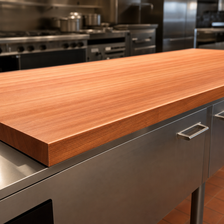 Product image #3 for Boos Block Ultra Premium American Cherry Edge Grain Kitchen Countertop, 132 x 27 x 2-1/4 Inches, Penetrating Oil Finish
