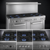 Thumbnail image #3 for Southbend Ultimate 72-Inch Gas Restaurant Range with 11 Open Burners and 2 Convection Ovens