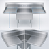 Thumbnail image #3 for BK Resources 72-Inch One-Compartment Double Drainboard Stainless Steel Sink