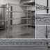 Thumbnail image #3 for Redi-Pak 5-Tier Stationary Wire Shelving Unit, 60W x 24D x 74H, Pewter Gray Epoxy Finish