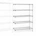 Thumbnail image #3 for Metro Super Erecta Add-On Wire Shelving Unit, 60W x 24D x 74H, 5 Shelves, Chrome Plated