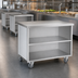 Thumbnail image #3 for Randell Mobile Modular Open Storage Utility Station, 24 x 30 x 35-1/2 Inch, 16 Gauge Stainless Steel Top