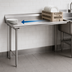 Thumbnail image #3 for Eagle Group 30 x 30-Inch Straight Clean Dishtable, Right-to-Left, 16/430 Stainless Steel Top