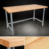 Thumbnail image #3 for John Boos JNB16A 84-Inch x 36-Inch Wood Top Work Table with Galvanized Base