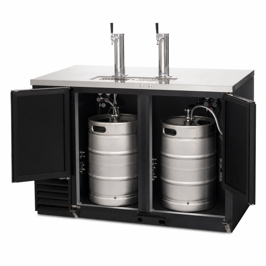 Two Half-Barrel Keg Capacity