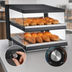 Thumbnail image #3 for BakeryXpress Countertop Self-Service Heated Food Display Case with 2 Slanted Shelves, 31-1/2 Inch Wide, 120V