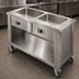 Thumbnail image #3 for DineXpress DXP2HFSL 2-Well Electric Slimline Mobile Hot Food Counter