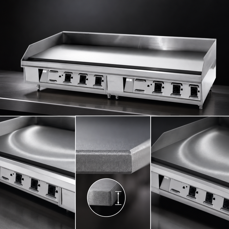 Product image #3 for Lang LG Series 36-Inch Electric Countertop Griddle with Solid State Controls and Polished Steel Plate