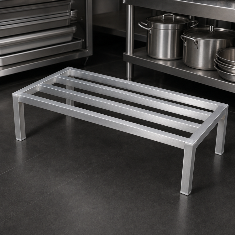 Product image #3 for Heavy-Duty Welded Aluminum Dunnage Rack, 20 x 60 x 8 Inches, 1,800 lb. Capacity