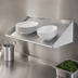 Thumbnail image #3 for Solid Slanted Rack Shelf, Wall-Mounted, 21 Inch W x 22-1/2 Inch D, Stainless Steel