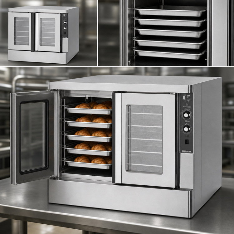 Product image #3 for Zephaire Base Electric Single-Deck Bakery-Depth Convection Oven, 5-Pan Capacity