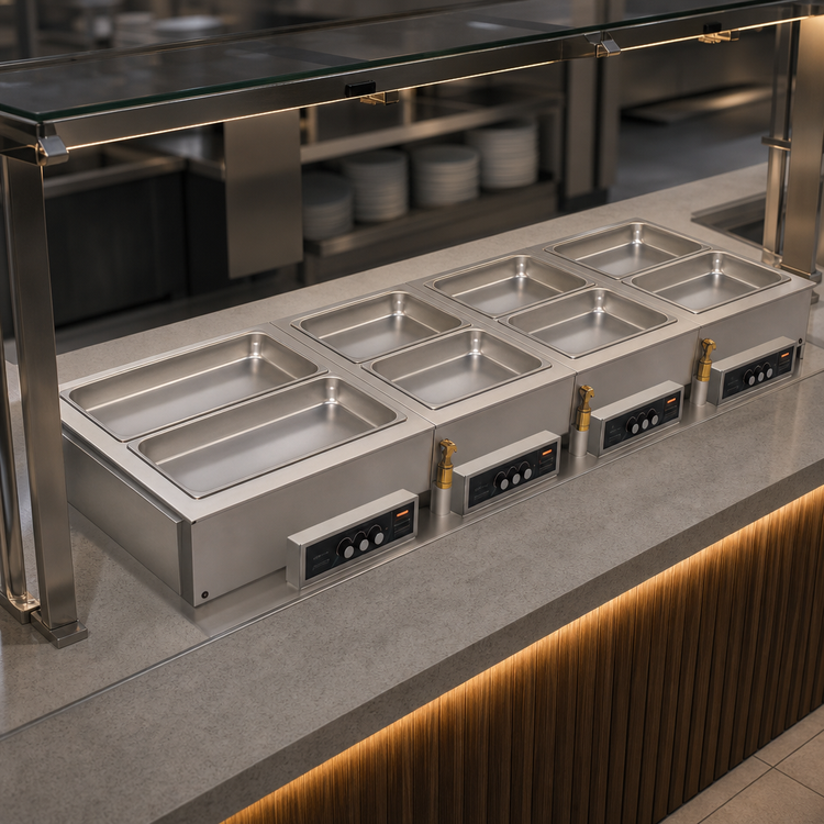 Product image #3 for Hatco HWBLI-1 Drop-In Modular/Ganged Heated Well for 1 Full-Size Pan