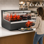 Thumbnail image #3 for Structural Concepts Reveal® NR4833HSSV Heated Self-Service Countertop Hot Food Display Case, Convection, LED, Stainless Steel Interior
