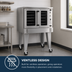 Thumbnail image #3 for Southbend Platinum Single Deck Electric Convection Oven, Bakery Depth, 7.5 kW, Ventless