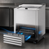 Thumbnail image #3 for Turbo Air Super Deluxe Underbar Glass Chiller & Froster with Sliding Lid, 4.56 Cu. Ft., Stainless Steel