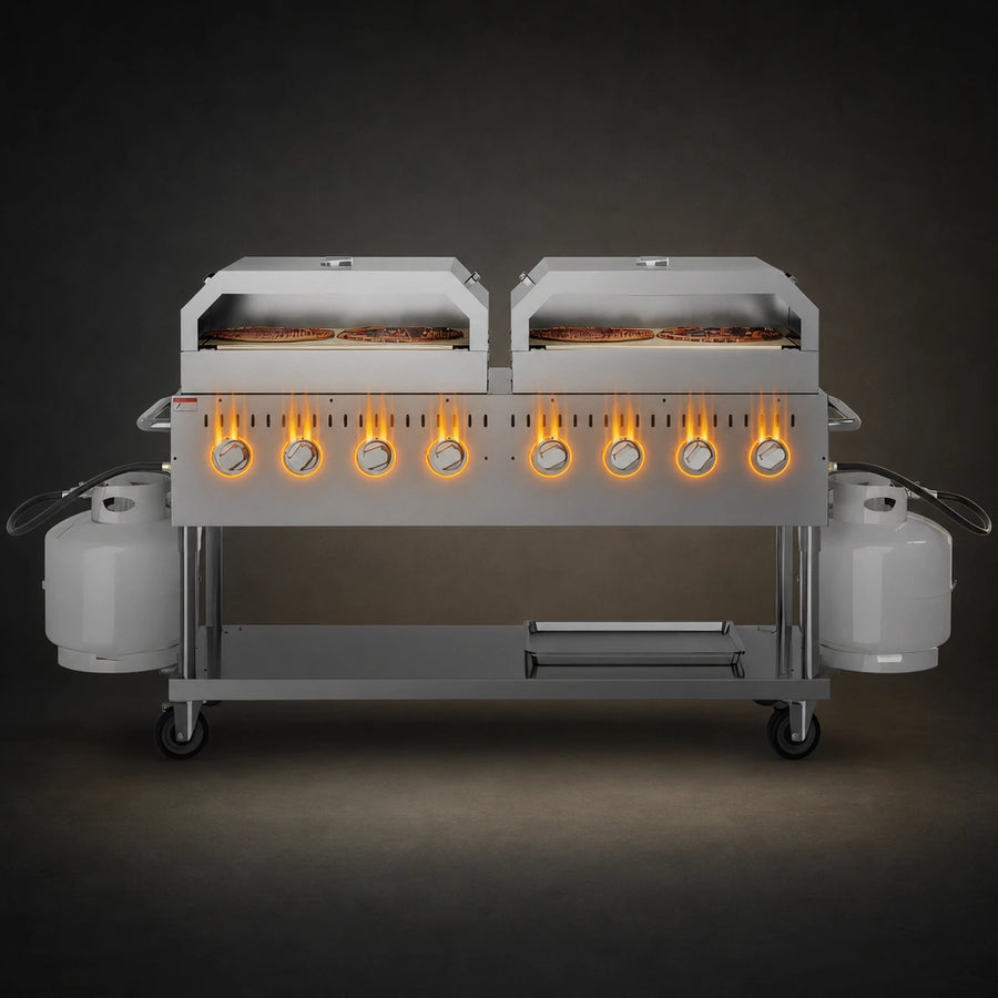 Eight High-Output Burners