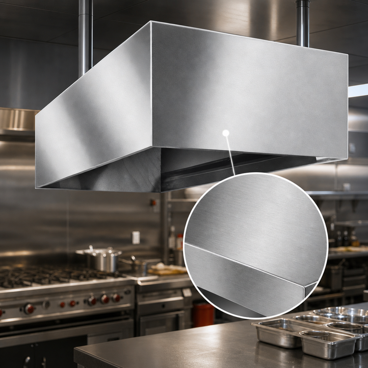 Product image #3 for SpecAir 42-Inch x 42-Inch Condensate Hood with Exhaust Duct, Ceiling Mount