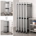 Thumbnail image #3 for New Age 30-Pan Mobile Full-Height Z-Type Nesting Sheet Pan Rack for 18 x 26 Inch Pans
