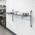 Thumbnail image #3 for Quantum Cantilever Single-Shelf Wall-Mount Wire Shelving Unit, 48 x 24 Inches, Gray Epoxy Antimicrobial Finish