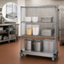 Thumbnail image #3 for Quantum Wire Enclosed Mobile Cart, 36 x 24 x 80 Inches, 1200 lb. Capacity