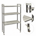 Thumbnail image #3 for Cambro Camshelving Elements XTRA High Density Top Rail 4-Shelf Vented Stationary Starter Unit, 21 x 48 x 81 Inches
