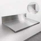 Thumbnail image #3 for John Boos KCT-BS1225 Stainless Steel Countertop with 6-Inch Boxed Backsplash, 12 x 25 x 1-1/2 Inch