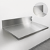 Thumbnail image #3 for John Boos Stainless Steel Countertop with 6-Inch Boxed Backsplash, 12 x 25 x 1-1/2 Inch