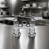 Thumbnail image #3 for T&S Brass 4-Inch Center Deck-Mount Double Pantry Mixing Faucet Without Spout
