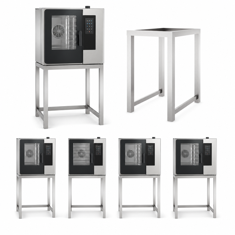 Product image #3 for Lainox CSR061 AISI 304 Stainless Steel Floor Stand for Compact Naboo Ovens