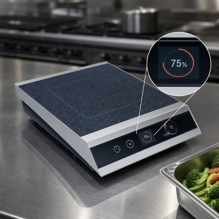 Product image #3 for Hatco Rapide Cuisine Countertop Single Burner Induction Cooktop with TFT Digital Controls