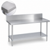 Thumbnail image #3 for Duke 120-Inch x 24-Inch Stainless Steel Work Table with 10-Inch Riser and Galvanized Undershelf