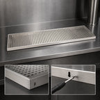 Thumbnail image #3 for Micro Matic USA DP-820D-36 36-Inch x 8-Inch Surface-Mount Stainless Steel Drip Tray Trough with Perforated Screen