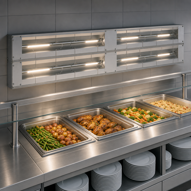 Product image #3 for Hatco Glo-Ray 144-Inch Double Lighted Infrared Strip Heater