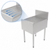 Thumbnail image #4 for Top Shelf TSF Series 22-Inch x 24-Inch Stainless Steel Underbar Drainboard with 6-Inch Backsplash