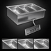 Thumbnail image #3 for Eagle Group SGDI-3-240T-D 3-Pan Drop-In Electric Hot Food Well Unit, Wet/Dry, With Drain, 240V