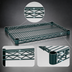 Thumbnail image #3 for Eagle Group Valu-Gard Green Epoxy QuadTruss Wire Shelf, 72 x 30 Inches, 600 lb. Capacity