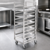 Thumbnail image #3 for Single-Section Stainless Steel Cafeteria Tray Rack for 14