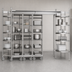Thumbnail image #3 for Metro TOP-TRACK Super Erecta and Super Adjustable 24-Inch Stationary Intermediate Unit Kit with 86-Inch Stainless Steel Posts