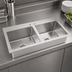 Thumbnail image #3 for John Boos Pro-Bowl 2-Compartment Drop-In Hand Sink, Stainless Steel, 45-1/4 x 21 x 12 Inches
